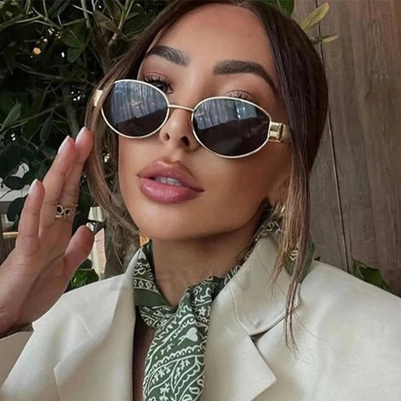Retro Oval Sunnies | Trendy zonnebril | 1 + 1 GRATIS